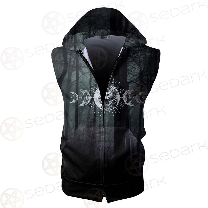 Wicca Forest SED-0454 Zip Sleeveless Hoodie
