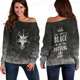 Satan 666 Skulls SED-0455 Off Shoulder Sweaters