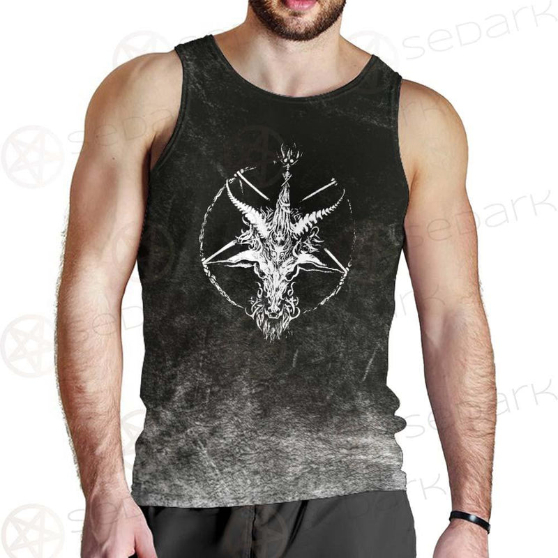 Satan 666 Skulls SED-0455 Men Tank-tops