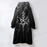 Satan 666 Black SED-0456 Oversized Sherpa Blanket Hoodie