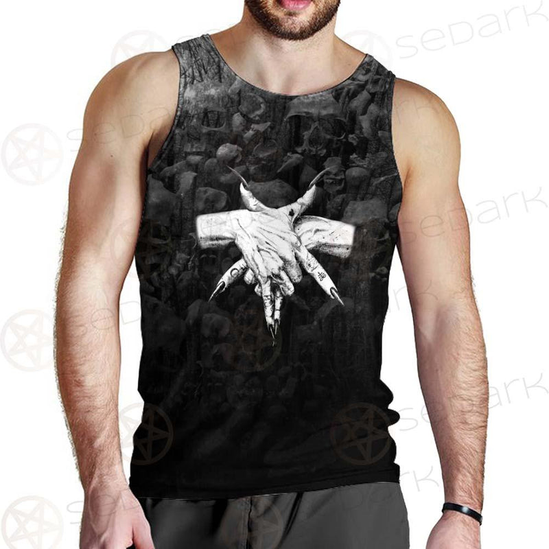 Satan 666 Black SED-0456 Men Tank-tops