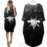 Satan 666 Black SED-0456 Batwing Pocket Dress