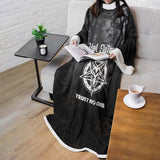 Hail Satan Trust No One SED-0457 Sleeved Blanket