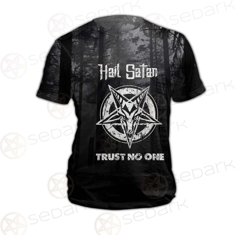 Hail Satan Trust No One SED-0457 Unisex T-shirt