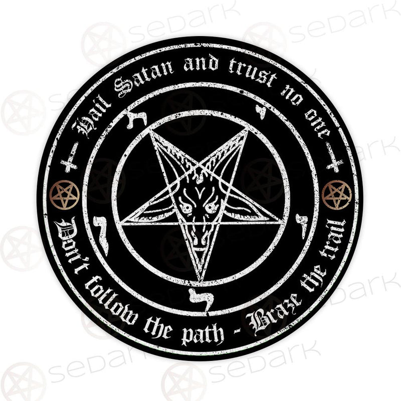 Hail Satan And Trust No One SED-0458 Round Carpet