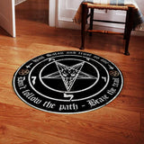Hail Satan And Trust No One SED-0458 Round Carpet