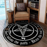Hail Satan And Trust No One SED-0458 Round Carpet