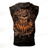 Viking Symbol SED-0459 Zip Sleeveless Hoodie