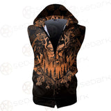 Viking Symbol SED-0459 Zip Sleeveless Hoodie