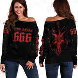 Team Satan 666 SED-0460 Off Shoulder Sweaters