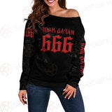Team Satan 666 SED-0460 Off Shoulder Sweaters
