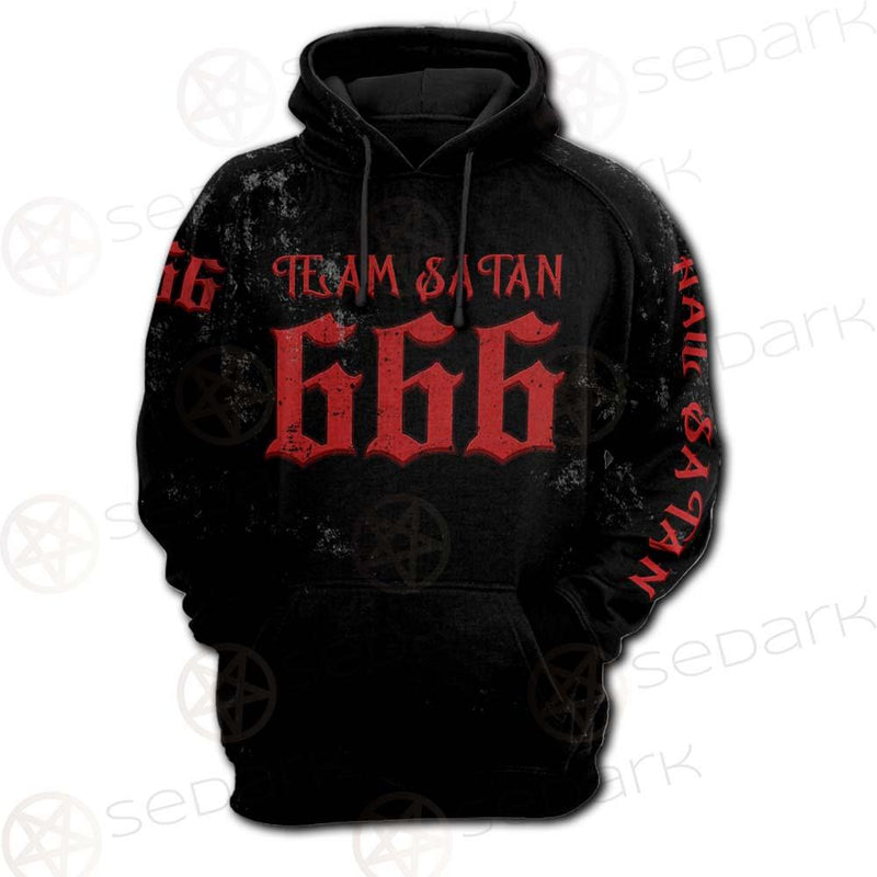 Team Satan 666 SED-0460 Hoodie & Zip Hoodie Raglan