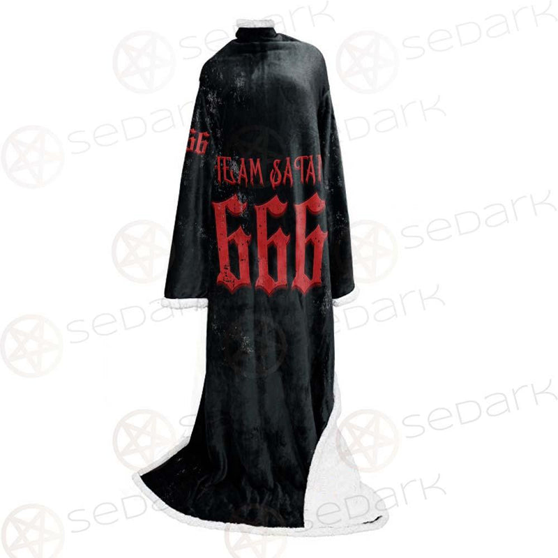 Team Satan 666 SED-0460 Sleeved Blanket