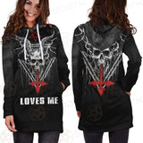 Satan Loves Me SED-0462 Hoodie Dress