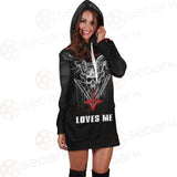 Satan Loves Me SED-0462 Hoodie Dress