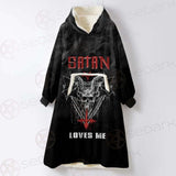 Satan Loves Me SED-0462 Oversized Sherpa Blanket Hoodie