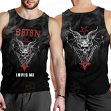 Satan Loves Me SED-0462 Men Tank-tops