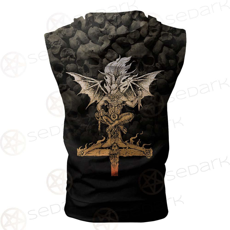 The Baphomet'S Brew SED-0463 Zip Sleeveless Hoodie