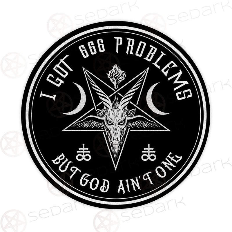 I Got 666 Problems SED-0464 Round Carpet