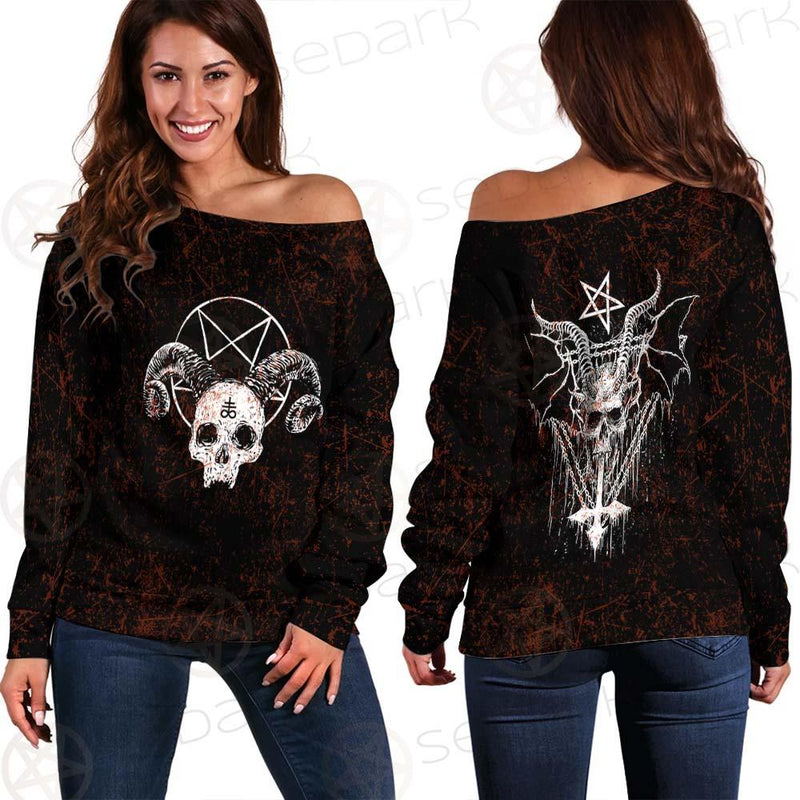 Satan Red SED-0465 Off Shoulder Sweaters