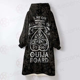 Gothic Ouija Board SED-0466 Oversized Sherpa Blanket Hoodie
