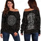 Gothic Ouija Board SED-0466 Off Shoulder Sweaters