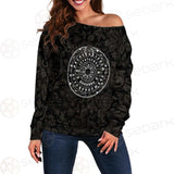 Gothic Ouija Board SED-0466 Off Shoulder Sweaters