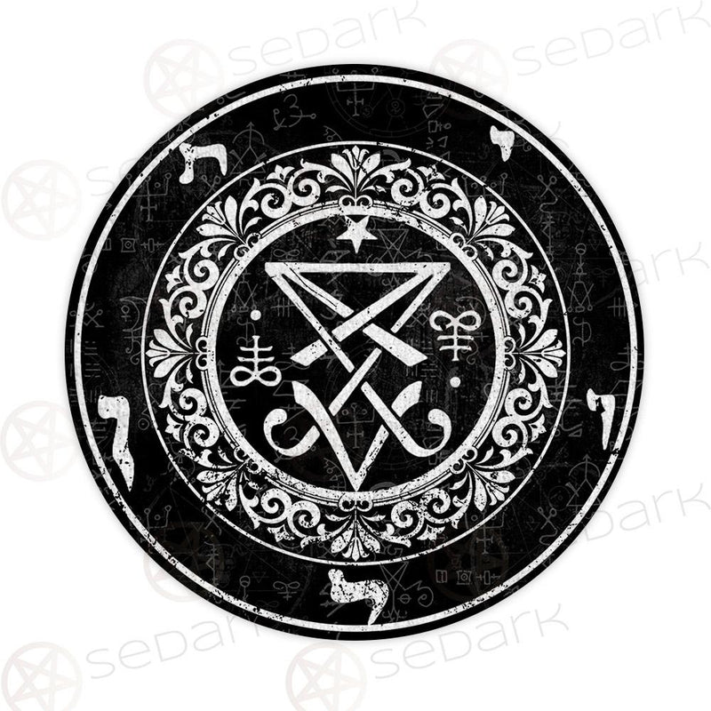 Occult Sigil Of Lucifer SED-0469 Round Carpet