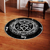 Occult Sigil Of Lucifer SED-0469 Round Carpet