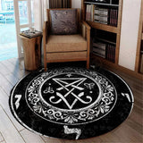 Occult Sigil Of Lucifer SED-0469 Round Carpet