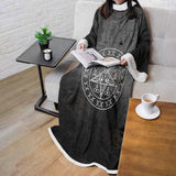 Sigil Of Satan Symbol SED-0470 Sleeved Blanket