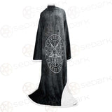 Sigil Of Satan Symbol SED-0470 Sleeved Blanket