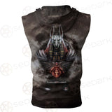 Gothic Anubis SED-0472 Zip Sleeveless Hoodie