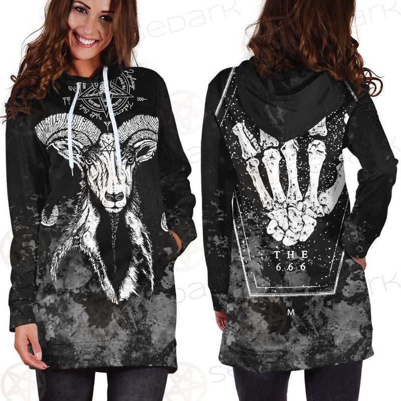 Sigil Of Baphomet 666 SED-0475 Hoodie Dress