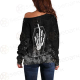 Sigil Of Baphomet 666 SED-0475 Off Shoulder Sweaters