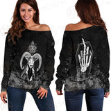 Sigil Of Baphomet 666 SED-0475 Off Shoulder Sweaters