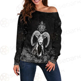 Sigil Of Baphomet 666 SED-0475 Off Shoulder Sweaters