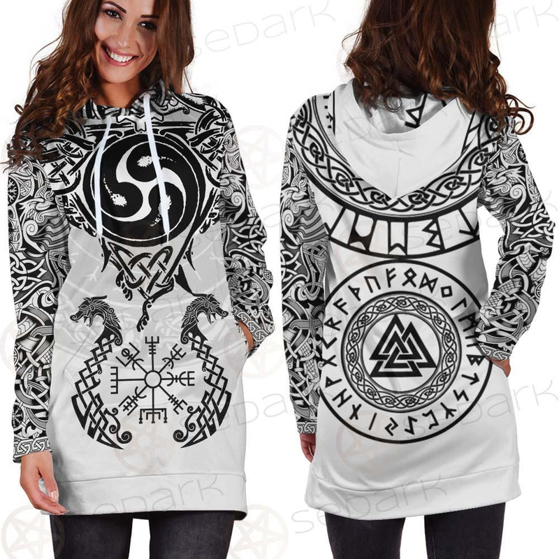 Viking Symbol SED-0476 Hoodie Dress