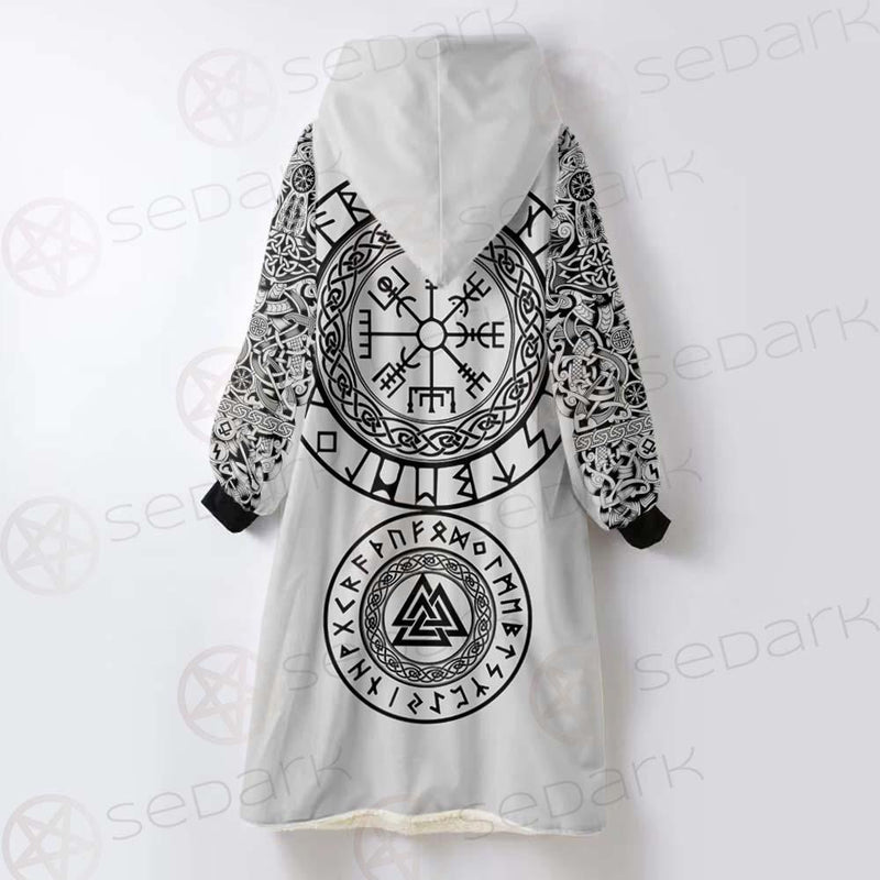 Viking Symbol SED-0476 Oversized Sherpa Blanket Hoodie