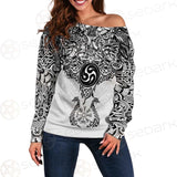 Viking Symbol SED-0476 Off Shoulder Sweaters