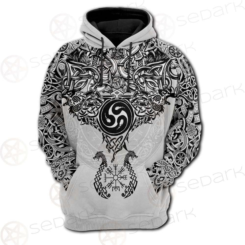 Viking Symbol SED-0476 Hoodie & Zip Hoodie Raglan
