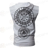 Viking Symbol SED-0476 Zip Sleeveless Hoodie