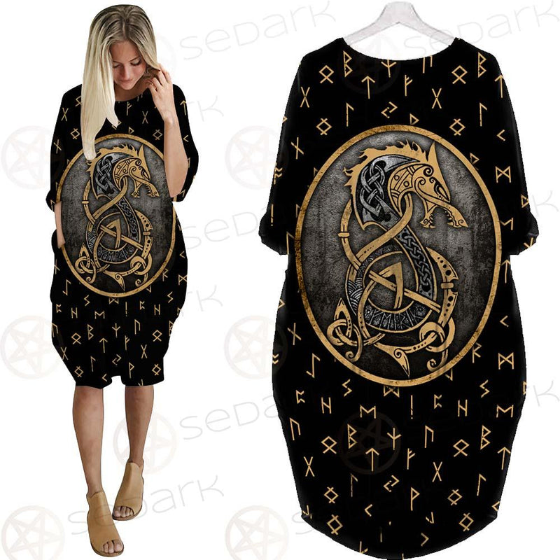 Viking Valhalla SED-0478 Batwing Pocket Dress