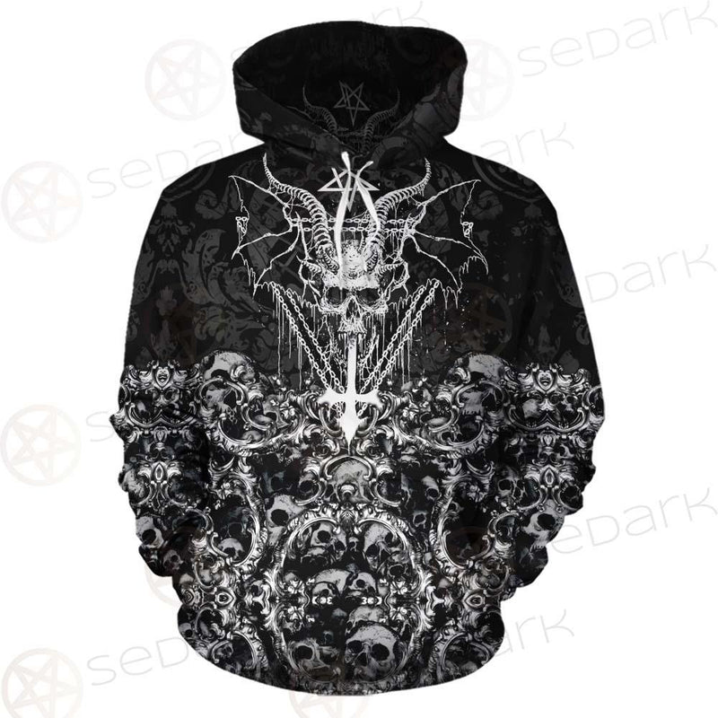Skull Sigil Of Baphomet SED-0480 Hoodie & Zip Hoodie