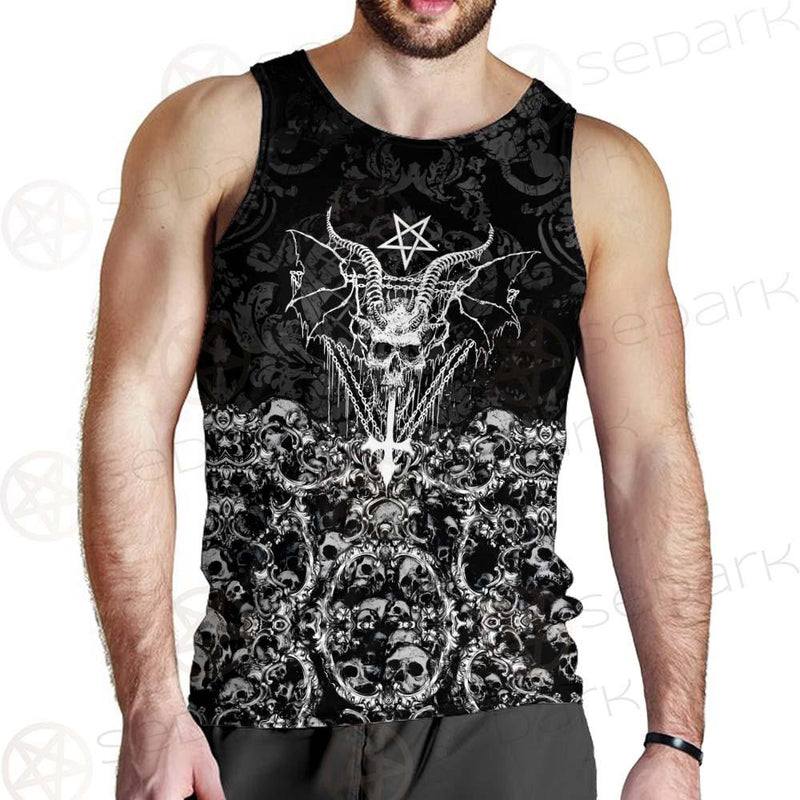 Skull Sigil Of Baphomet SED-0480 Men Tank-tops