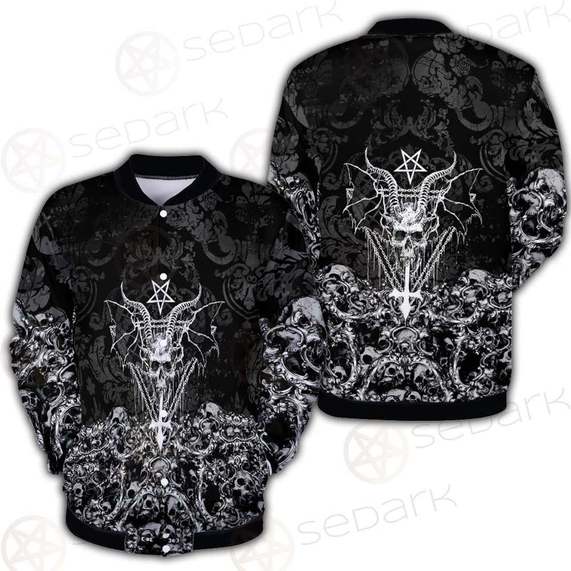 Skull Sigil Of Baphomet SED-0480 Button Jacket