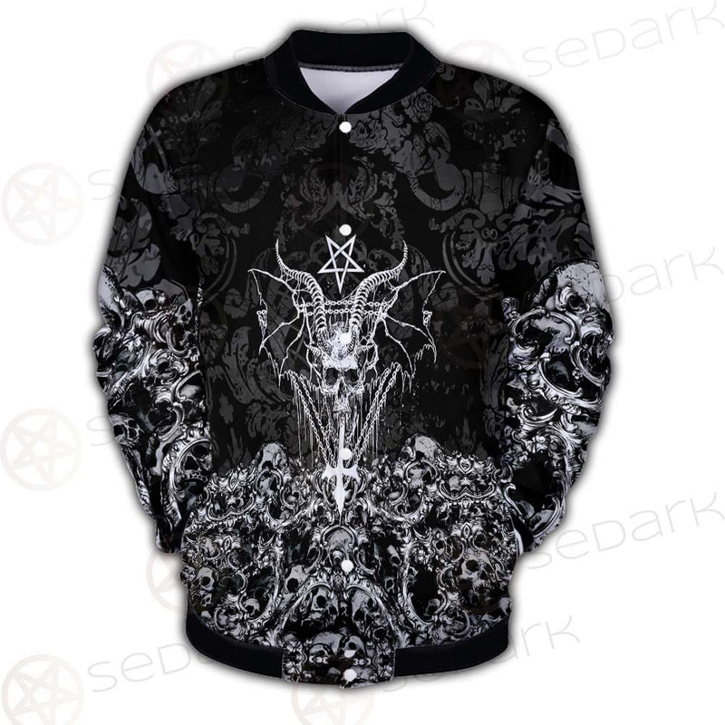 Skull Sigil Of Baphomet SED-0480 Button Jacket