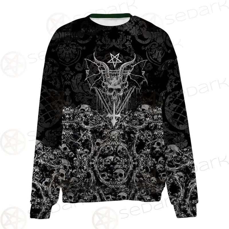 Skull Sigil Of Baphomet SED-0480 Unisex Sweatshirt