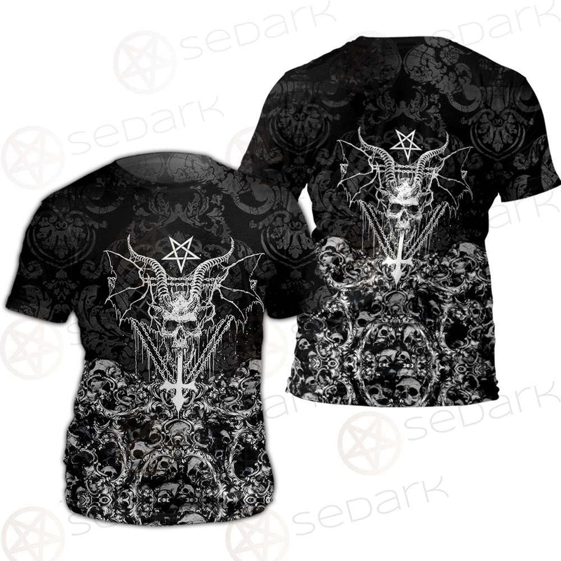 Skull Sigil Of Baphomet SED-0480 Unisex T-shirt