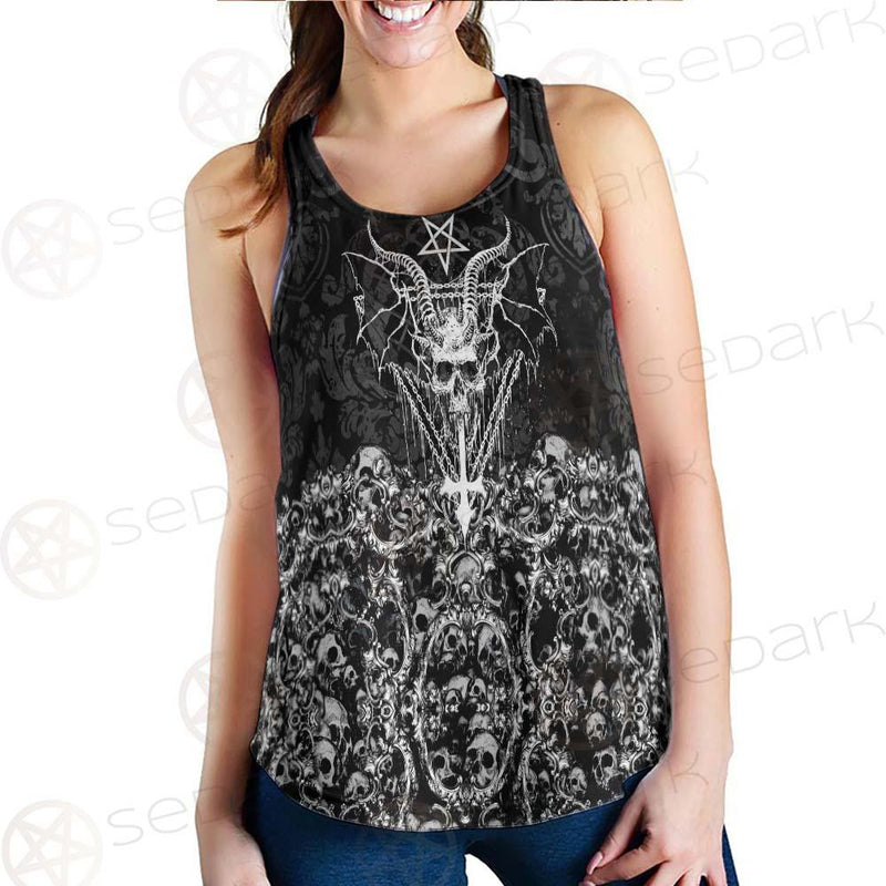 Skull Sigil Of Baphomet SED-0480 Women Tank Top